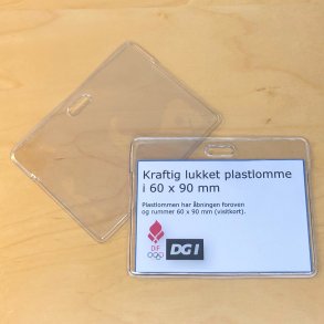 Kortholder, kraftig bld vinyl 60 x 90mm