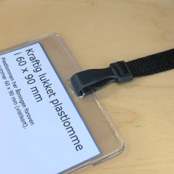 Kortholder, kraftig bld vinyl 60 x 90mm