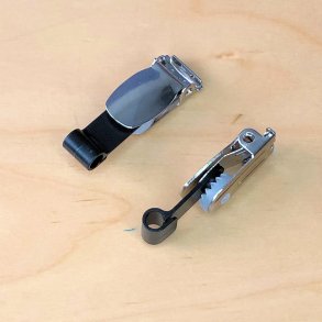 CK seleclips med sort plastkrog