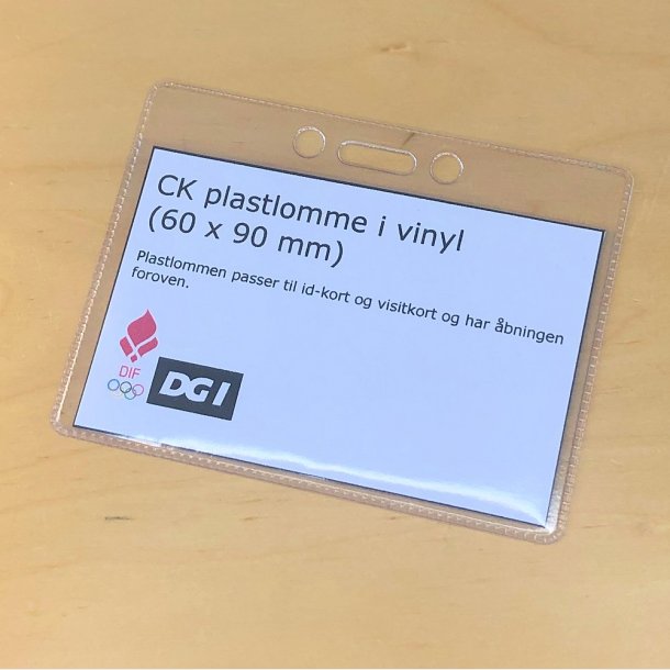 CK plastlomme 60x90mm vinyl (æske m/ 100 stk.)
