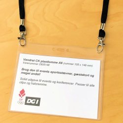 Halsrem med 2 kroge / sort