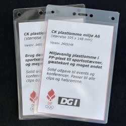 CK plastlomme milj /  A6 lodret i PP-plast