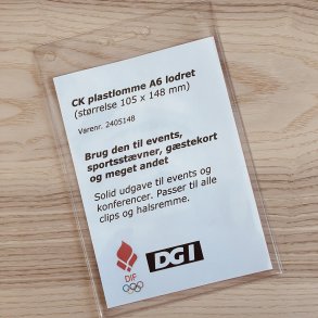 CK plastlomme A6 lodret (105x148 mm)